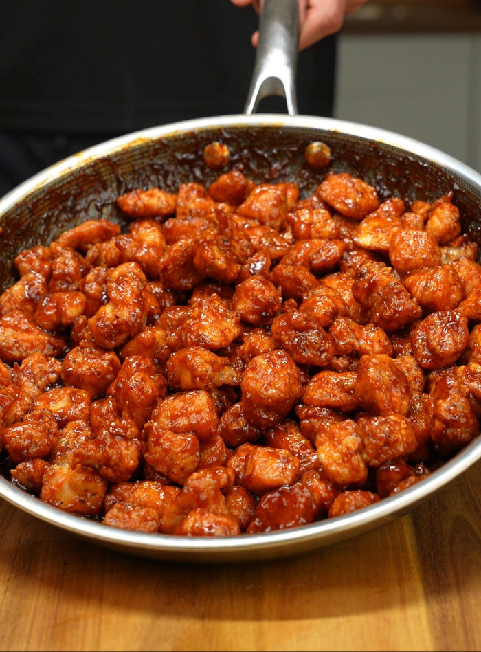 korean popcorn chicken & rice