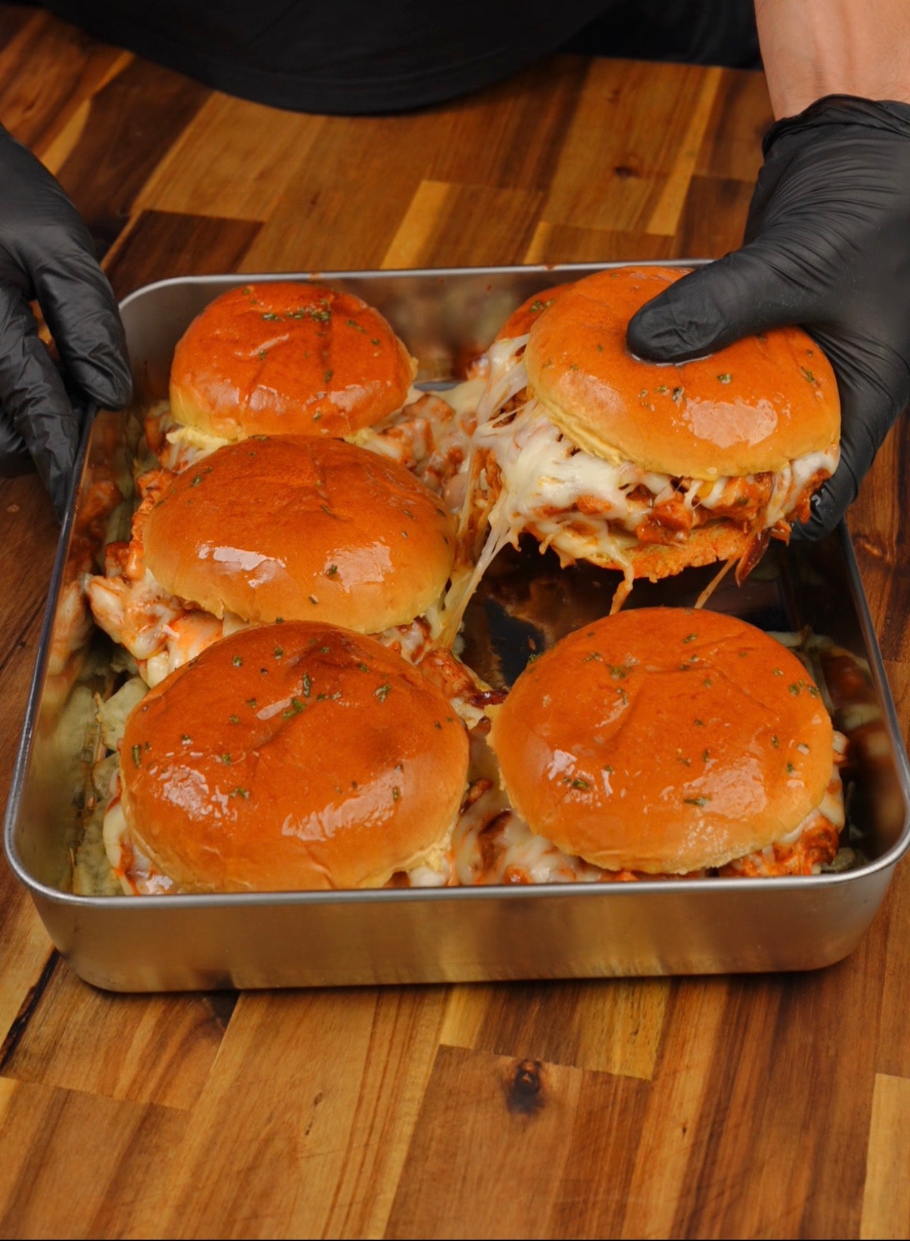 Hot honey chicken sliders